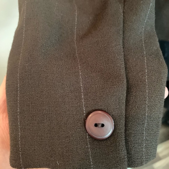 Brown Pin Stripe Blazer - Picture 5 of 8